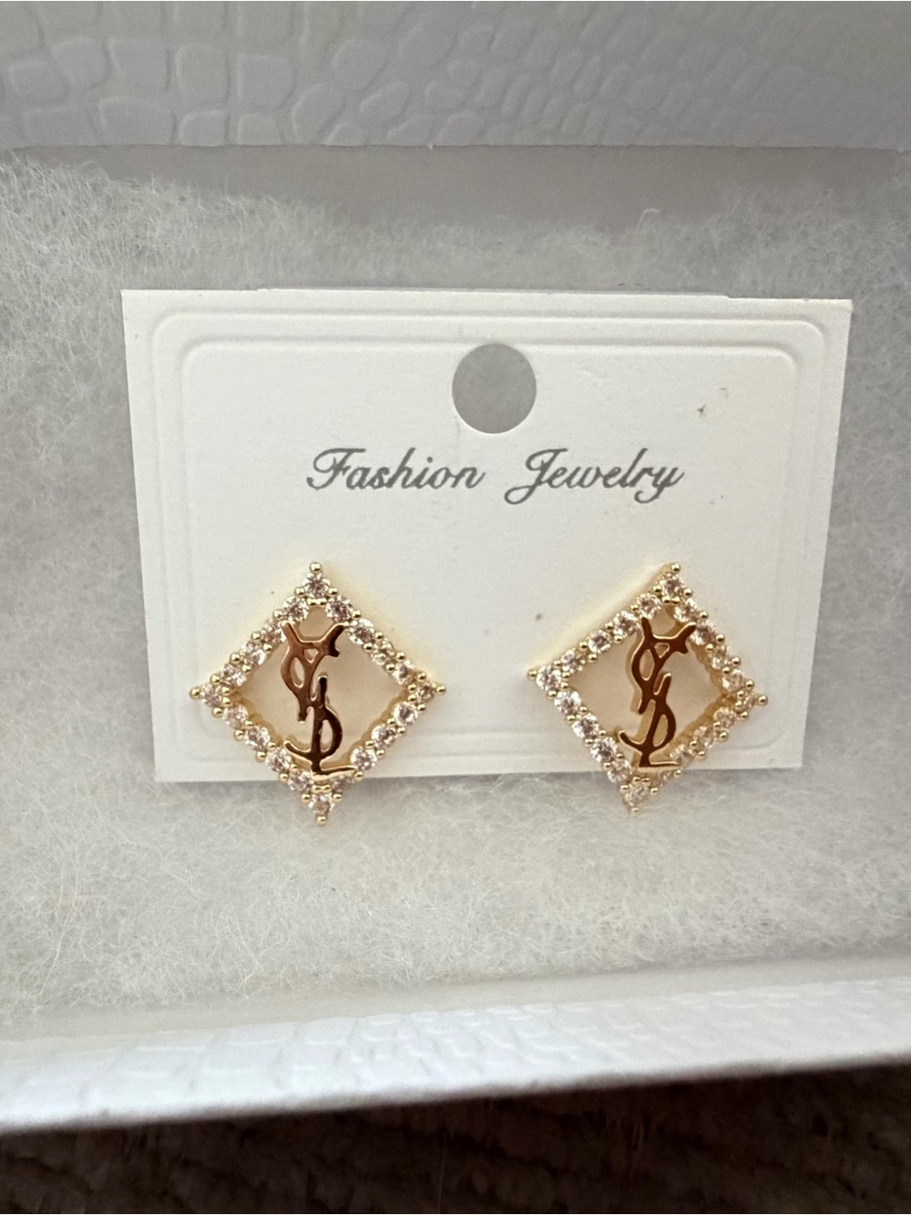 Gold-Tone Statement Earrings, Fashion Jewelry, NEW
